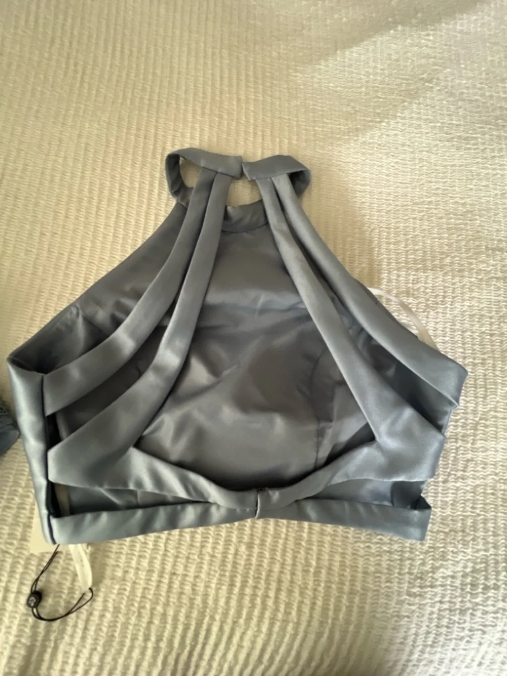 Alyce Paris Light French Blue Satin Circle Skirt Two-Piece Size 4 NWT - Picture 5 of 8